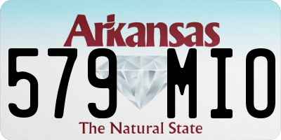 AR license plate 579MIO