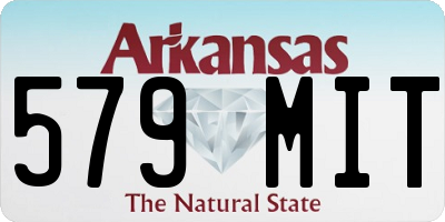 AR license plate 579MIT