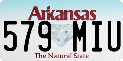 AR license plate 579MIU