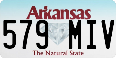 AR license plate 579MIV