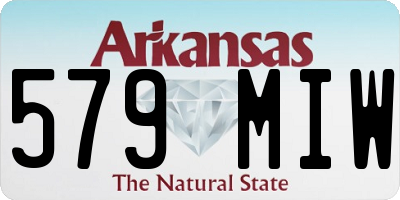 AR license plate 579MIW