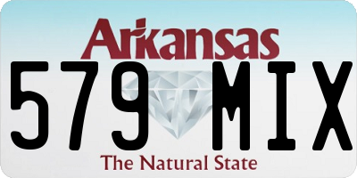 AR license plate 579MIX
