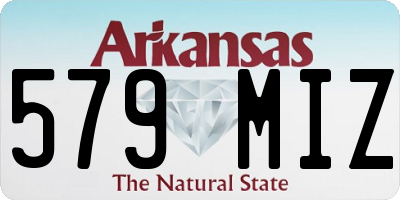AR license plate 579MIZ