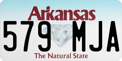 AR license plate 579MJA