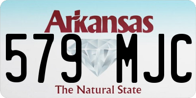 AR license plate 579MJC