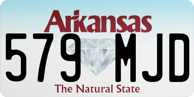 AR license plate 579MJD