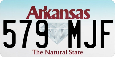 AR license plate 579MJF