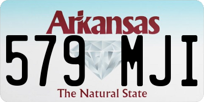 AR license plate 579MJI