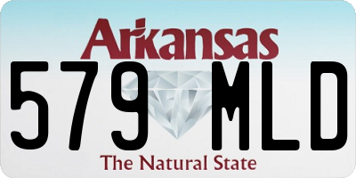 AR license plate 579MLD