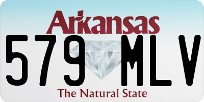 AR license plate 579MLV