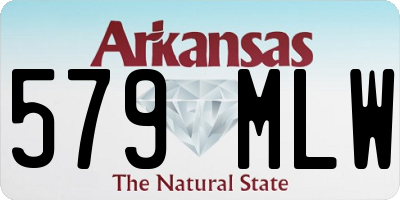AR license plate 579MLW