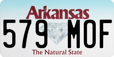 AR license plate 579MOF