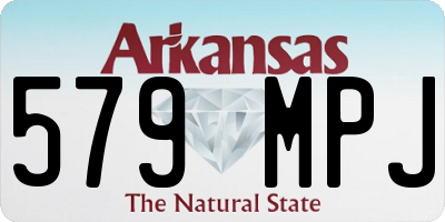 AR license plate 579MPJ