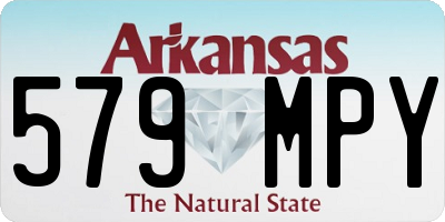 AR license plate 579MPY