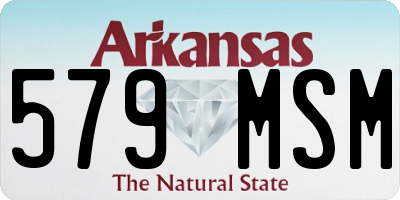 AR license plate 579MSM