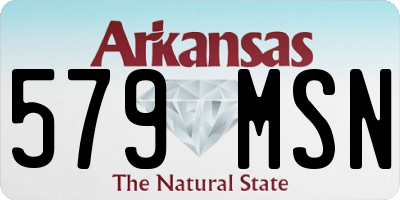 AR license plate 579MSN