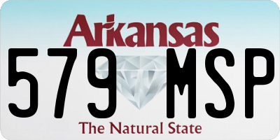 AR license plate 579MSP