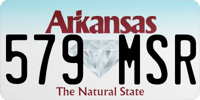 AR license plate 579MSR