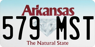 AR license plate 579MST
