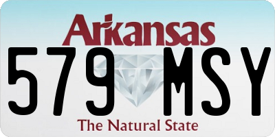 AR license plate 579MSY