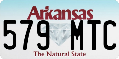 AR license plate 579MTC