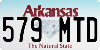 AR license plate 579MTD