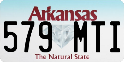 AR license plate 579MTI