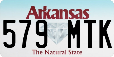 AR license plate 579MTK