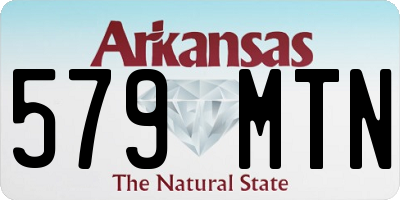 AR license plate 579MTN
