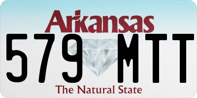 AR license plate 579MTT