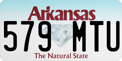 AR license plate 579MTU