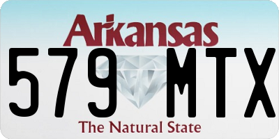AR license plate 579MTX
