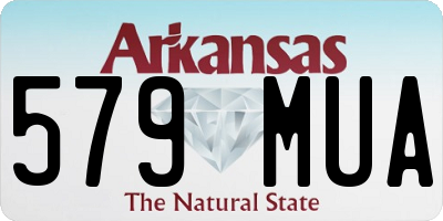 AR license plate 579MUA