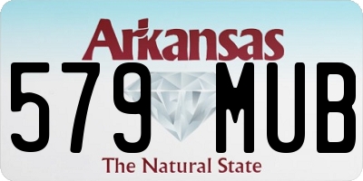 AR license plate 579MUB