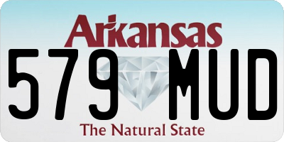 AR license plate 579MUD