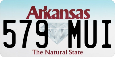 AR license plate 579MUI