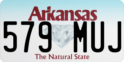 AR license plate 579MUJ