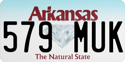 AR license plate 579MUK