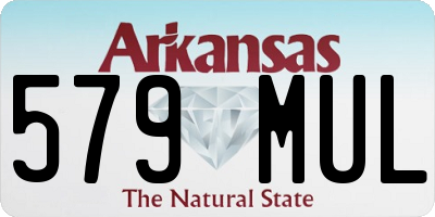 AR license plate 579MUL