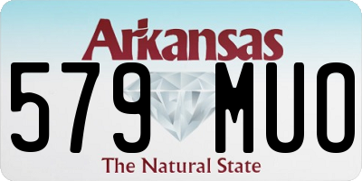 AR license plate 579MUO