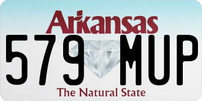 AR license plate 579MUP