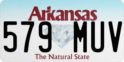 AR license plate 579MUV