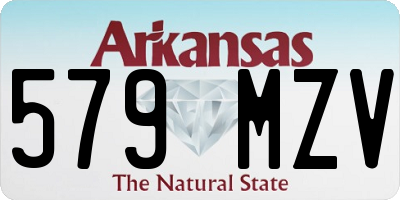 AR license plate 579MZV