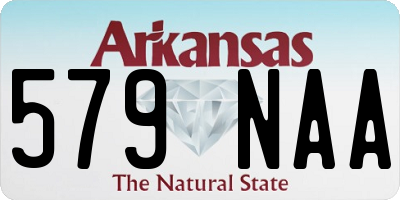 AR license plate 579NAA