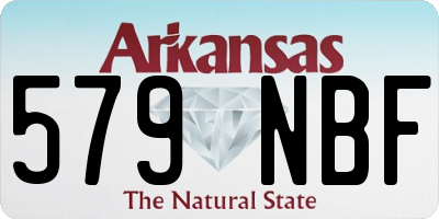 AR license plate 579NBF