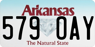 AR license plate 579OAY
