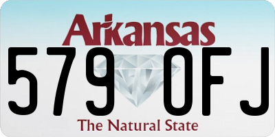 AR license plate 579OFJ