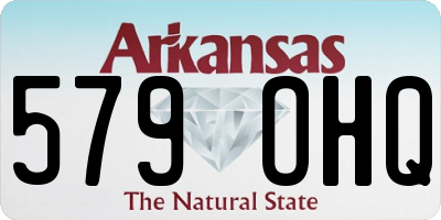 AR license plate 579OHQ