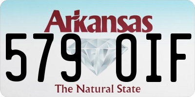 AR license plate 579OIF