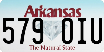 AR license plate 579OIU
